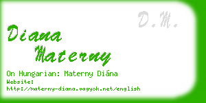 diana materny business card