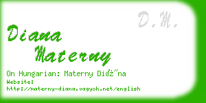 diana materny business card